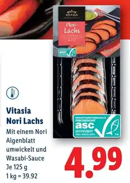 Lidl Vitasia Nori Lachs Angebot