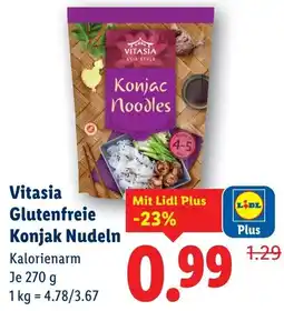 Lidl Vitasia Glutenfreie Konjak Nudeln Angebot