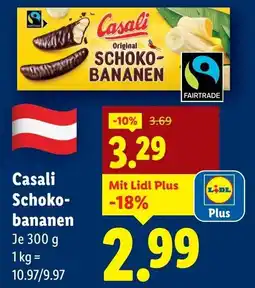 Lidl Casali Schoko- bananen Angebot
