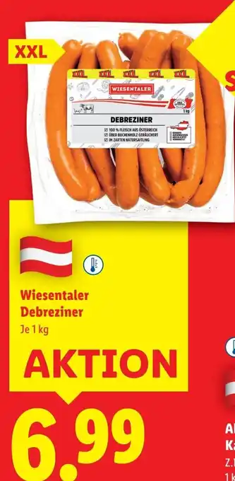 Lidl Wiesentaler Debreziner Angebot