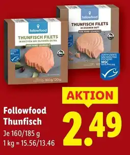 Lidl Followfood Thunfisch Angebot