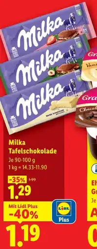 Lidl Milka Tafelschokolade Angebot