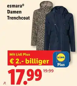 Lidl Esmara Damen Trenchcoat Angebot