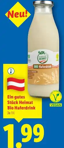 Lidl Ein gutes Stück Heimat Bio Haferdrink Angebot