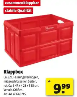 Hagebau Klappbox Angebot