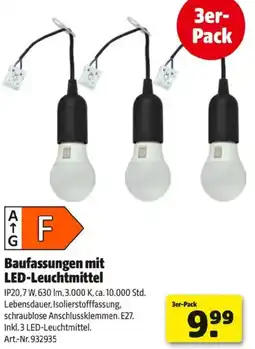 Hagebau Baufassungen mit LED-Leuchtmittel Angebot