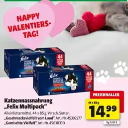 Hagebau Katzennassnahrung ,,Felix Multipack" Angebot