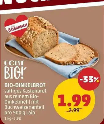 PENNY Bio-dinkelbrot Angebot