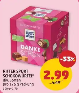 PENNY Ritter sport schokowürfel Angebot