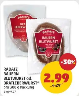 PENNY Bauern blutwurst od. bratleberwurst Angebot