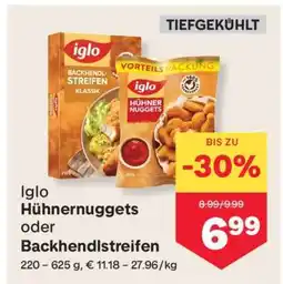 MPreis iglo Hühnernuggets oder Backhendstreifen Angebot