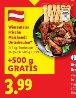 Lidl WIESENTALER Frische Maishendl Unterkeulen Angebot