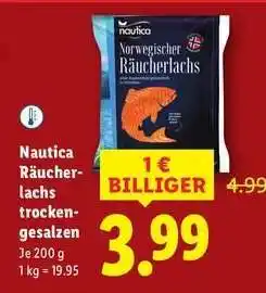 Lidl Nautica Räucherlachs Trockengesalzen Angebot
