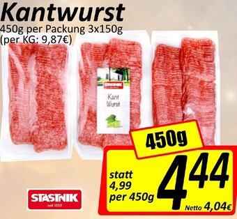 Wurstico Kantwurst 450g Angebot