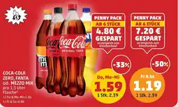 PENNY Coca-cola zero, fanta od. mezzo mix Angebot