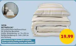 PENNY Satin bettwäsche Angebot
