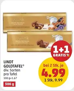 PENNY Lindt goldtafel Angebot