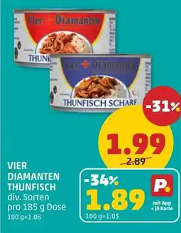PENNY Vier diamanten thunfisch Angebot