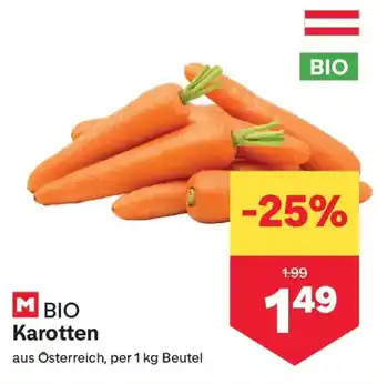 MPreis Karotten Angebot