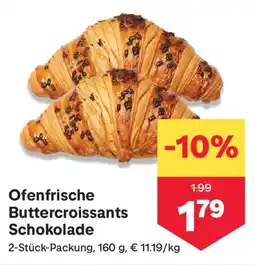 MPreis Ofenfrische Buttercroissants Schokolade Angebot