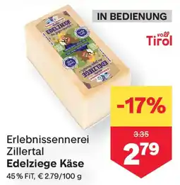 MPreis Edelziege Käse Angebot