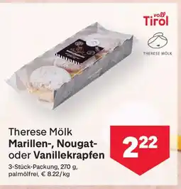MPreis Marillen-, Nougat- oder Vanillekrapfen Angebot