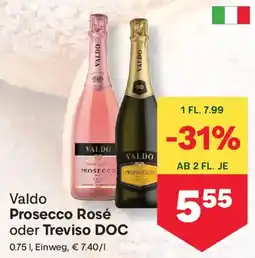 MPreis Valdo prosecco rosé oder treviso doc Angebot