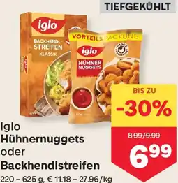 MPreis iglo Hühnernuggets oder Backhendlstreifen Angebot