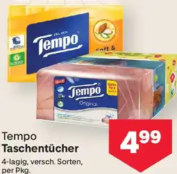 MPreis Tempo Taschentücher Angebot