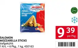 Transgourmet Salomon mozzarella sticks Angebot