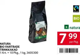 Transgourmet Natura bio fairtrade trinkkakao Angebot