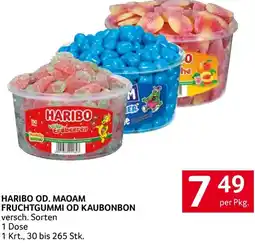 Transgourmet Haribo od. maoam fruchtgummi od kaubonbon Angebot