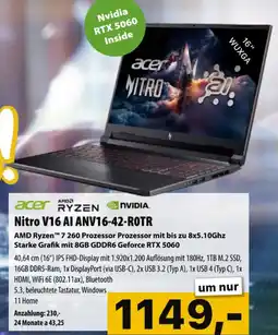 Cosmos Acer nitro v16 ai anv16 42 rotr Angebot