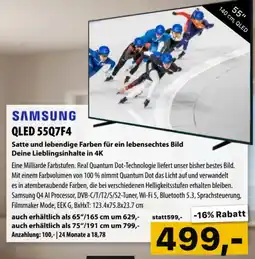 Cosmos Samsung qled 55q7f4 Angebot