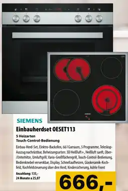 Cosmos Siemens einbauherdset oeset113 Angebot