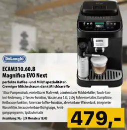 Cosmos Delonghi ecam310 60 b magnifica evo next Angebot