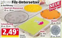 Norma Filz Untersetzer Angebot
