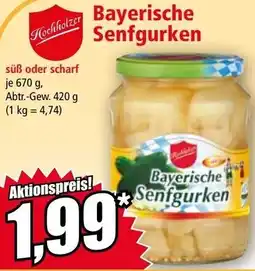 Norma Bayerische Senfgurken Angebot