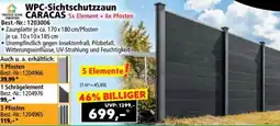 Norma Wpc sichtschutzzaun Angebot