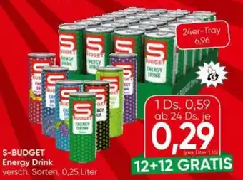 Eurospar S budget energy drink Angebot