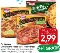 Eurospar Dr oetker ofenfrische pizza oder pietro pizzi Angebot
