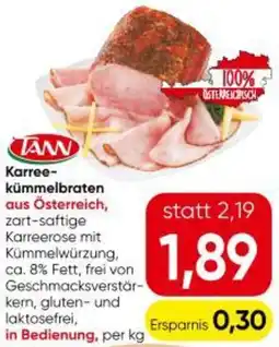Eurospar Karree kümmelbraten Angebot