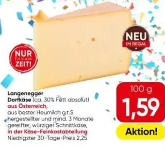 Eurospar Langenegger Dorfkäse Angebot