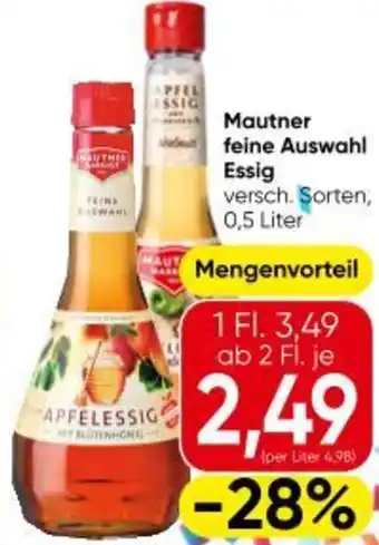 Eurospar Mautner feine auswahl essig Angebot