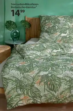 NKD Seersucker Mikrofaser Bettwäsche Garnitur Angebot