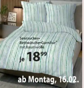 Seersucker bettwäsche garnitur