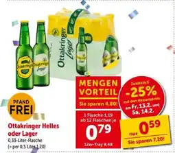 Interspar Ottakringer Helles oder Lager Angebot