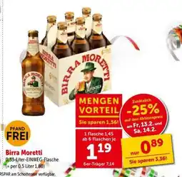 Interspar Birra Moretti Angebot