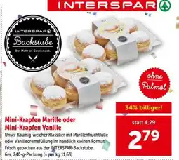 Interspar Mini-Krapfen Marille oder Mini-Krapfen Vanille Angebot