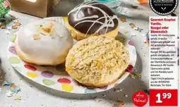 Interspar Gourmet Krapfen Vanille, Nougat oder Bienenstich Angebot